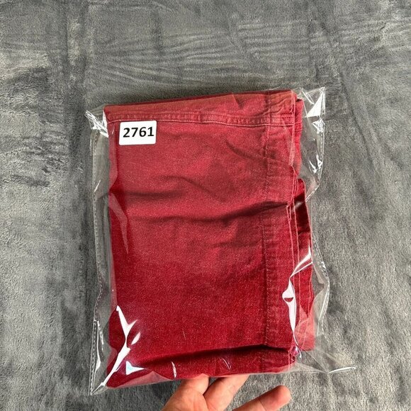 Vintage Chaus Womens SZ 6 Midi Red Button Front Denim Skirt Western Cowgirl 90's - Picture 9 of 9